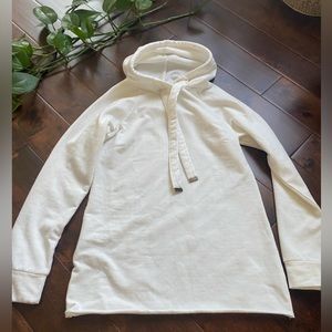 Cream colored long sweatshirt